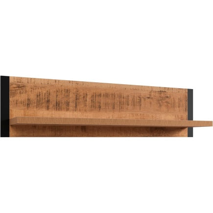 Wandboard in Mango und Schwarz mit Ablagefl?che, 110 ¡Á
