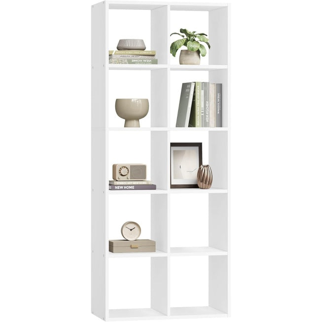 W¨¹rfelregal mit 5 Ebenen und offenen F?chern, 30 ¡Á 65,5 ¡Á 161,5 cm,